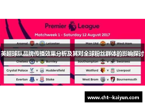 英超球队品牌传播效果分析及其对全球粉丝群体的影响探讨 英超球队品牌传播效果分析及其对全球粉丝群体的影响探讨